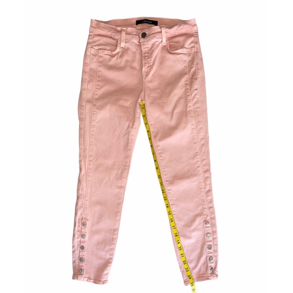 J BRAND Suvi Distressed Pink Cropped Pants Size 27 - Picture 5 of 10